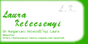 laura kelecsenyi business card